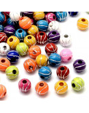 Deportes: Baloncesto. Varios colores. 12 milímetros diámetro. 4 mm perforación. 20 unidades.