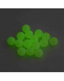 Esfera fluorescente. Color amarillo. 06 mm diámetro. 1,5 mm perforación. 100 unidades aproximado.