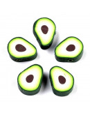 Aguacates. 11x9x5 milímetros. 2 milímetros perforación. 10 unidades.