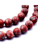 Jásper Sésamo. Mate. 10 mm diámetro. 1 mm perforación. 38 unidades hilo (aproximado) Jásper Sésamo. Mate. 10 mm diámetro. 1 mm perforación. 38 unidades hilo (aproximado)