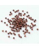 Separadores esfera Cobre Color cobre antiguo 3 mm diámetro 1.2 mm perforación 100 uds aproximado