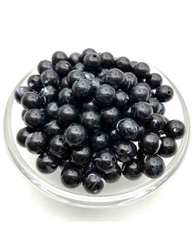 Imitación: Onix. Esfera. 8 milímetros diámetro. 1,5 mm perforación. 50 unidades aproximado.