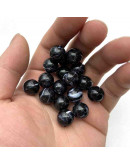 Imitación: Onix. Esfera. 8 milímetros diámetro. 1,5 mm perforación. 50 unidades aproximado.