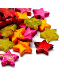 Spray Painted. Estrellas. 13,5x14,5 milímetros. 1 milímetros perforación. 10 unidades.