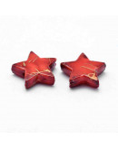 Spray Painted. Estrellas. 13,5x14,5 milímetros. 1 milímetros perforación. 10 unidades.