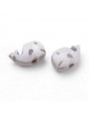 Animales: Ballenas. Color mixto. 6x10x5 milímetros. 1,5 mm perforación. 65 unidades aproximado.