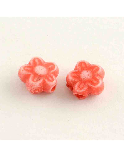 Flor (1). Varios colores. 7x4 milímetros. 1 milímetro perforación. 100 unidades aproximado.