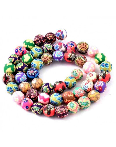 Esferas. Varios colores. 8 milímetros diámetro. 1,5 mm perforación. 50 unidades hilo (aproximado). Esferas. Varios colores. 8 milímetros diámetro. 1,5 mm perforación. 50 unidades hilo (aproximado).