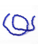 Bi-Cono. Azul. 4x4 milímetros. 1 mm perforación. 104 unidades hilo (aproximado).