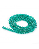 Bi-Cono. Verde. 4x4 milímetros. 1 mm perforación. 104 unidades hilo (aproximado).