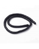 Discos. Color negro. 6 milímetros diámetro. 1 mm grosor. 1 mm perforación. 380~400 uds hilo.