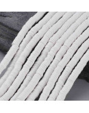 Discos. Color blanco. 4 milímetros diámetro. 1 mm grosor. 1 mm perforación. 380~400 uds hilo.