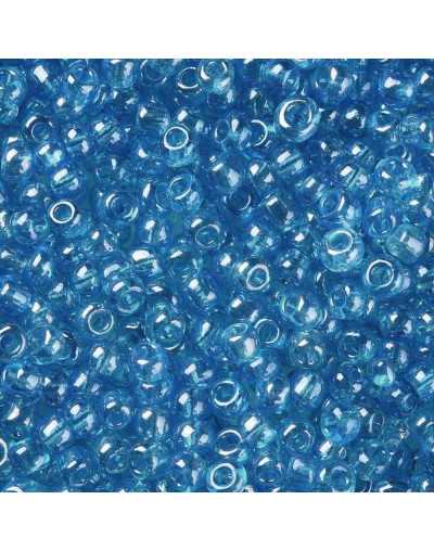 Cristal Lustrado. LIGHT CYAN. 3 milímetros. 1 mm perforación 40 gramos 
