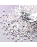 Cristal Arcoiris. CLEAR. 3 milímetros. 1 mm perforación 40 gramos