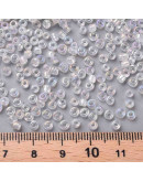 Cristal Arcoiris. CLEAR. 3 milímetros. 1 mm perforación 40 gramos