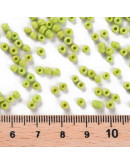 Color Sólido. GREEN YELLOW. 3 milímetros. 1 mm perforación. 40 gramos