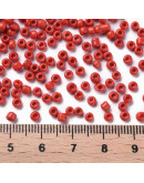 Color Sólido. CRIMSON. 3 milímetros.1 mm perforación. 40 gramos