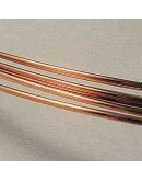 Cobre. Corte redondo. Calibre 18 (1.20 mm). Temple suave.