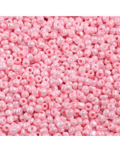 Color Sólido. PINK. 3 milímetros. 1 mm perforación 40 gramos