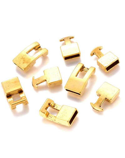Cierre Snap Lock. Aleación de cobre. Color dorado. 22x12x6 milímetros. 3x10 mm perforación. 2 sets Cierre Snap Lock. Aleación de cobre. Color dorado. 22x12x6 milímetros. 3x10 mm perforación. 2 sets
