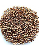 Separadores esfera Acero Color Gold Rose 4 mm diámetro 2 mm perforación 30 unidades