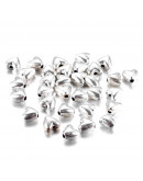 Corazón (3). Aleación de cobre. Color plata antigua. 6 milímetros. 1 mm perforación. 20 unidades.