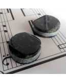 Jade Guatemala. Piedra Ranurada. Par para aretes.