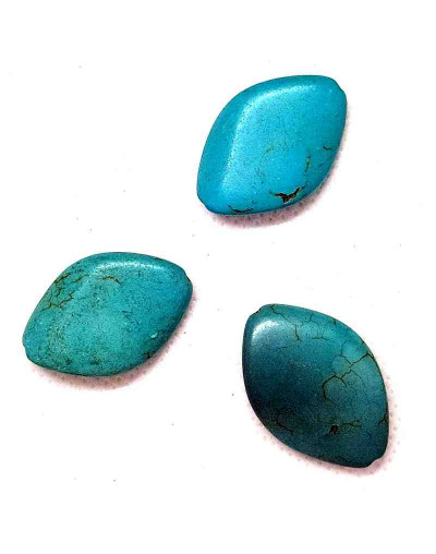 Howlite teñido 28x20 milímetros 3 Unidades