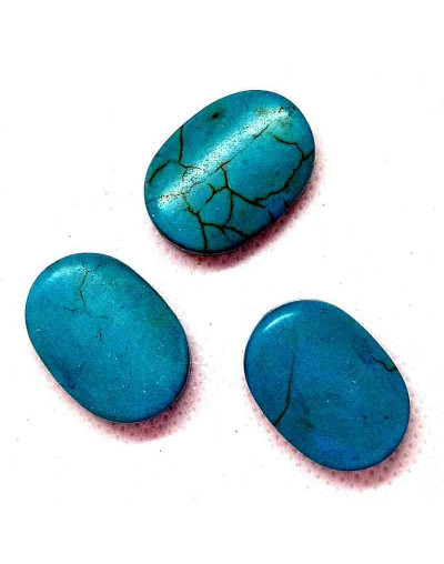 Howlite teñido 25x18 milímetros 3 Unidades