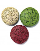 Lava 30 mm diámetro Color: gris, verde, rojo vino y blanco 1 unidad Lava 30 mm diámetro Color: gris, verde, rojo vino y blanco 1 unidad