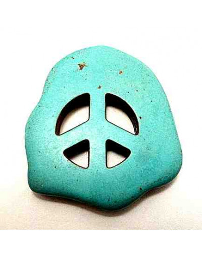 Howlite 35 milímetros Perforación vertical 1 unidad