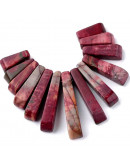 Jásper Picasso. Set de 13 piezas. De 11 a 30 milímetros. 1 mm perforación. 1 set. Jásper Picasso. Set de 13 piezas. De 11 a 30 milímetros. 1 mm perforación. 1 set.