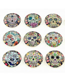 Glass Calaveras 25 milímetros 2 unidades Glass Calaveras 25 milímetros 2 unidades