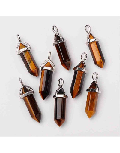 Ojo de tigre. con engarce de aleación de cobre. 35 milímetros. 3x5 mm engarce. 1 unidad Ojo de tigre. con engarce de aleación de cobre. 35 milímetros. 3x5 mm engarce. 1 unidad
