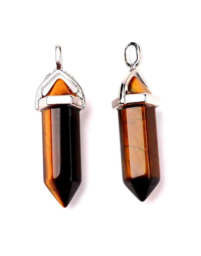 Ojo de tigre. con engarce de aleación de cobre. 35 milímetros. 3x5 mm engarce. 1 unidad Ojo de tigre. con engarce de aleación de cobre. 35 milímetros. 3x5 mm engarce. 1 unidad