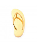 Chinela. Acero inoxidable. Color dorado. 23x9,5x6,5 milímetros. 3 mm perforación. 1 unidad. Chinela. Acero inoxidable. Color dorado. 23x9,5x6,5 milímetros. 3 mm perforación. 1 unidad.