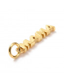 Mamá. Aleación de cobre. Baño 18kGold. 16,5x3x2 milímetros. 5 mm arandela. 1 unidad. Mamá. Aleación de cobre. Baño 18kGold. 16,5x3x2 milímetros. 5 mm arandela. 1 unidad.