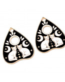 Corazón+Gato (1). Aleación de cobre y esmalte. 26xx22x1,5 milímetros. 2 mm perforación. 1 unidad. Corazón+Gato (1). Aleación de cobre y esmalte. 26xx22x1,5 milímetros. 2 mm perforación. 1 unidad.
