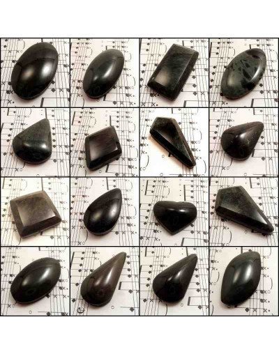Obsidiana México. Piedra Ranurada. Dije mediano.