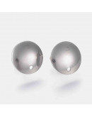 Pin para aretes con cierre Acero inoxidable plateado Pin 13x2x0,8 mm Cierre 6x4x3 mm 2 unidades Pin para aretes con cierre Acero inoxidable plateado Pin 13x2x0,8 mm Cierre 6x4x3 mm 2 unidades