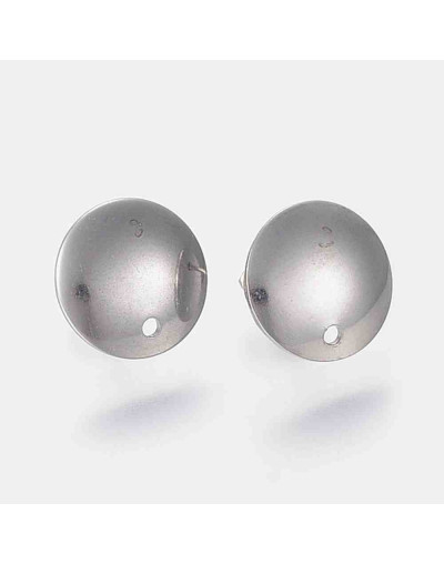 Pin para aretes con cierre Acero inoxidable plateado Pin 13x2x0,8 mm Cierre 6x4x3 mm 2 unidades Pin para aretes con cierre Acero inoxidable plateado Pin 13x2x0,8 mm Cierre 6x4x3 mm 2 unidades