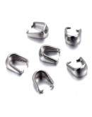 Cierre para dijes Acero inoxidable 7x6x4 milímetros. 10 unidades