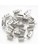 Terminales Acero 10x4.5x3 mm 1 mm agujero 20 unidades Terminales Acero 10x4.5x3 mm 1 mm agujero 20 unidades