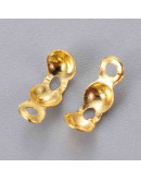 Tapa nudos Aleación de cobre Color dorado 8x4 milímetros 1.5 mm agujero 200 ud (aprox) Tapa nudos Aleación de cobre Color dorado 8x4 milímetros 1.5 mm agujero 200 ud (aprox)