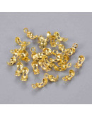 Tapa nudos Aleación de cobre Color dorado 8x4 milímetros 1.5 mm agujero 200 ud (aprox) Tapa nudos Aleación de cobre Color dorado 8x4 milímetros 1.5 mm agujero 200 ud (aprox)