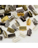 Terminales Colores mixtos: plateado, dorado, cobre y bronce 13X7X5 milímetros 40 unidades