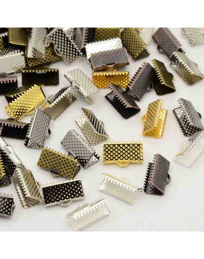 Terminales Colores mixtos: plateado, dorado, cobre y bronce 13X7X5 milímetros 40 unidades