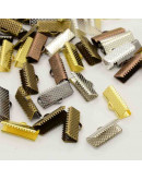 Terminales Colores mixtos: plateado, dorado, cobre y bronce 20X8X5 milímetros 30 unidades