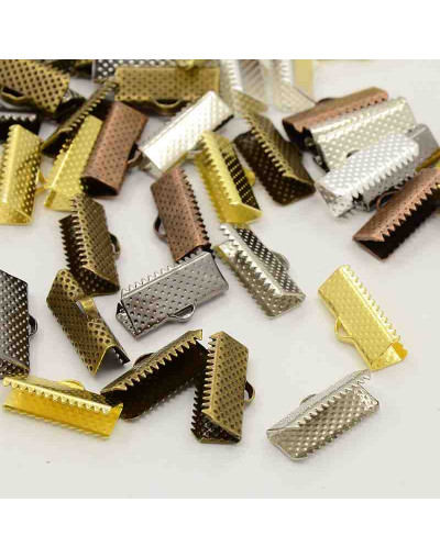 Terminales Colores mixtos: plateado, dorado, cobre y bronce 20X8X5 milímetros 30 unidades