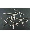 Pin con cabeza Color plateado 3 centímetros largo 0,7 mm grosor 100 unidades aprox. 14 gramos Pin con cabeza Color plateado 3 centímetros largo 0,7 mm grosor 100 unidades aprox. 14 gramos